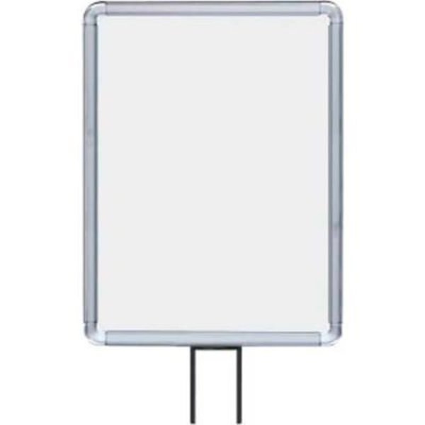 Lavi Industries , Vertical Fixed Sign Frame, , 11" x 14", For 13' Posts, Chrome 50-1131F12V-S/CL